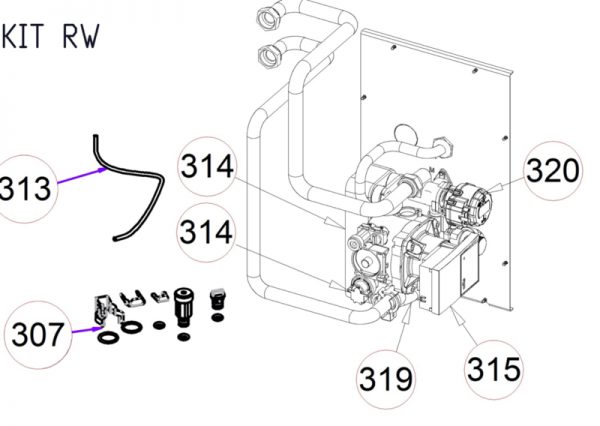 Kit RW/R2/R Kleine onderdelen Otma - nr 307