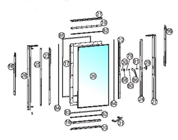 Glaspakking set - nr 82