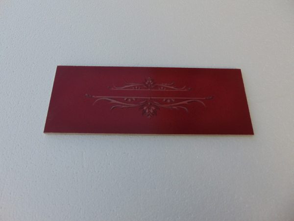 Front paneel onder nr 121 - kleur rood